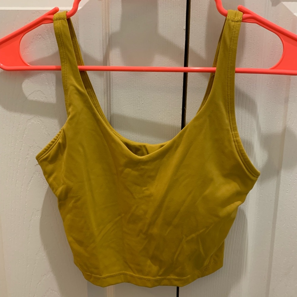 Mustard Colored Sports Bra/Tank